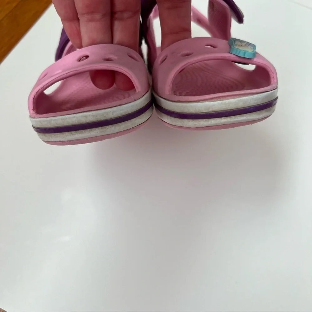 Crocs| Kids’ Bayaband Sandal Pink and Purple -Size 9